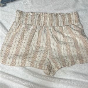 Forever 21 Tan High Waist Shorts Relaxed Fit